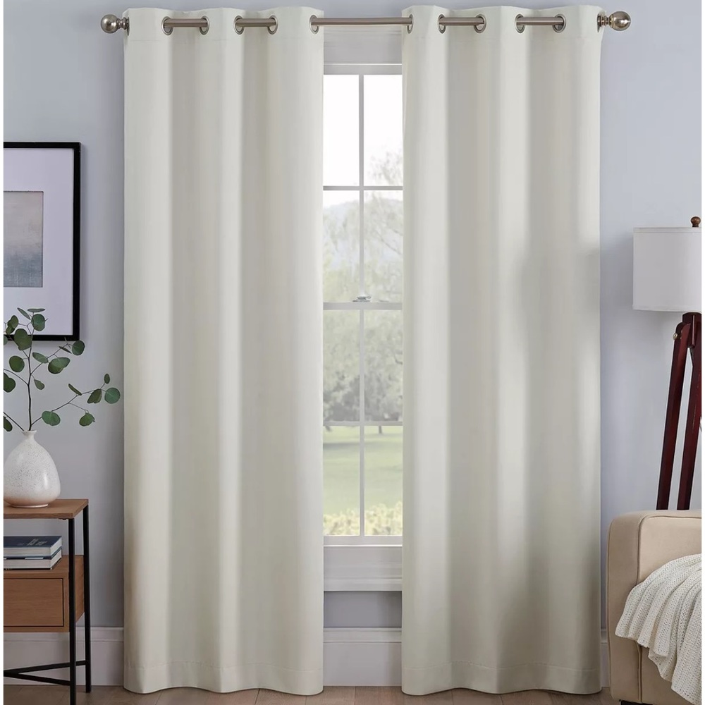 🥰Eclipse Kylie Energy Saving Blackout Grommet Top Set of 2 Curtain Panels🥰